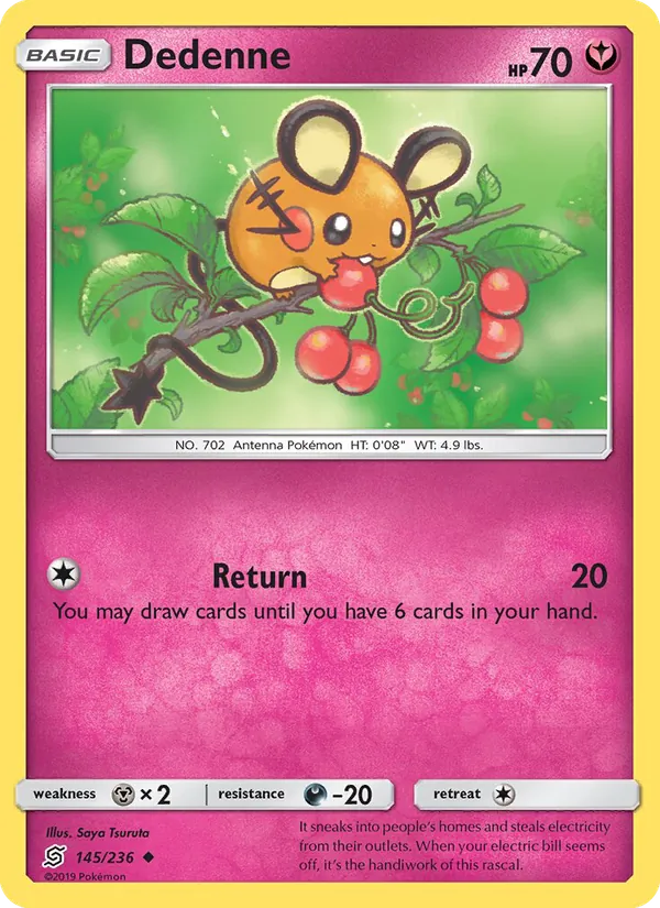 Dedenne - Unified Minds Pokemon Card