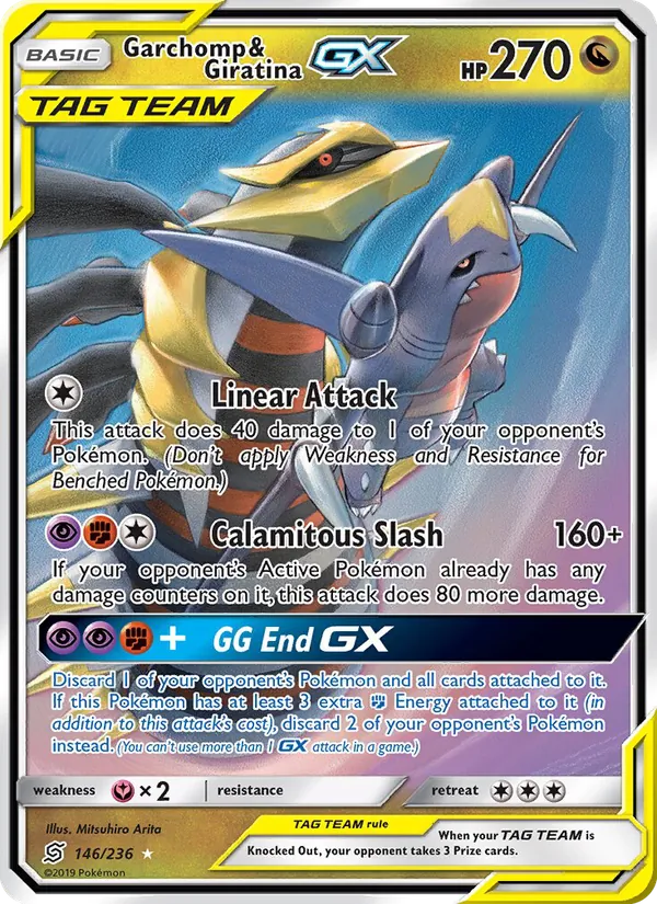 Garchomp & Giratina GX - Unified Minds Pokemon Card
