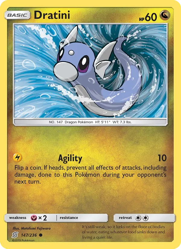 Dratini - Unified Minds Pokemon Card