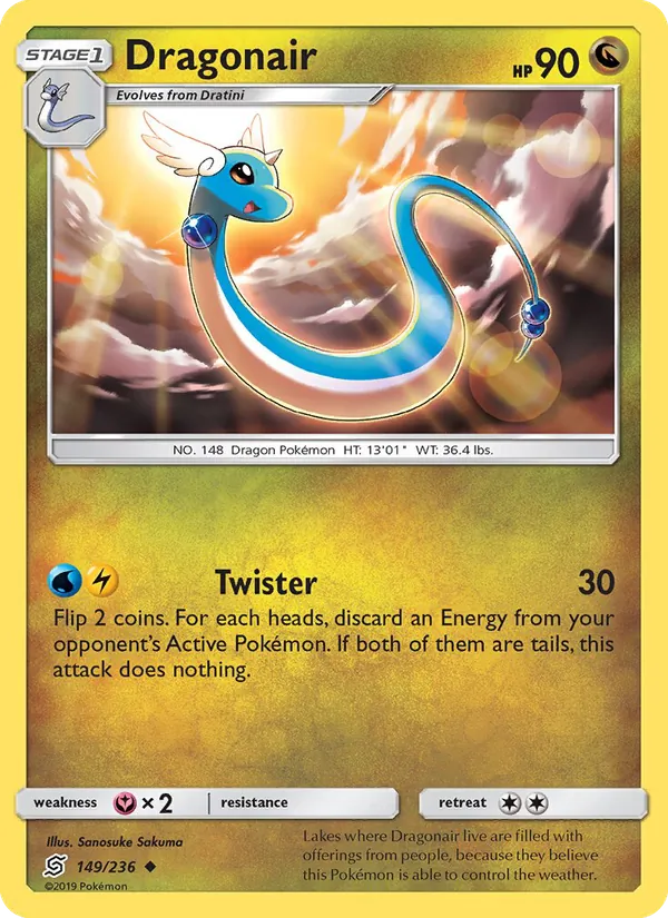 Dragonair - Unified Minds Pokemon Card