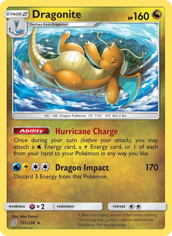 Dragonite - Unified Minds Pokemon Card