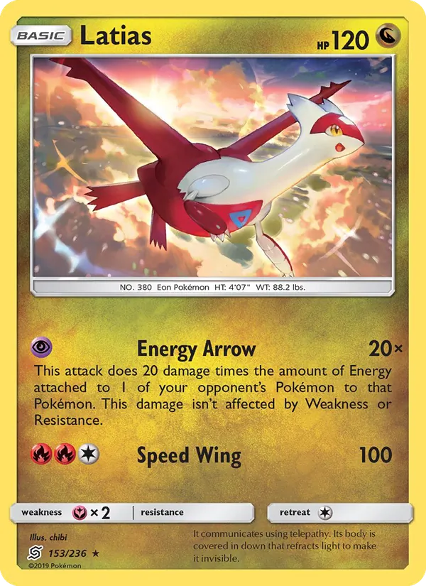 Latias - Unified Minds Pokemon Card