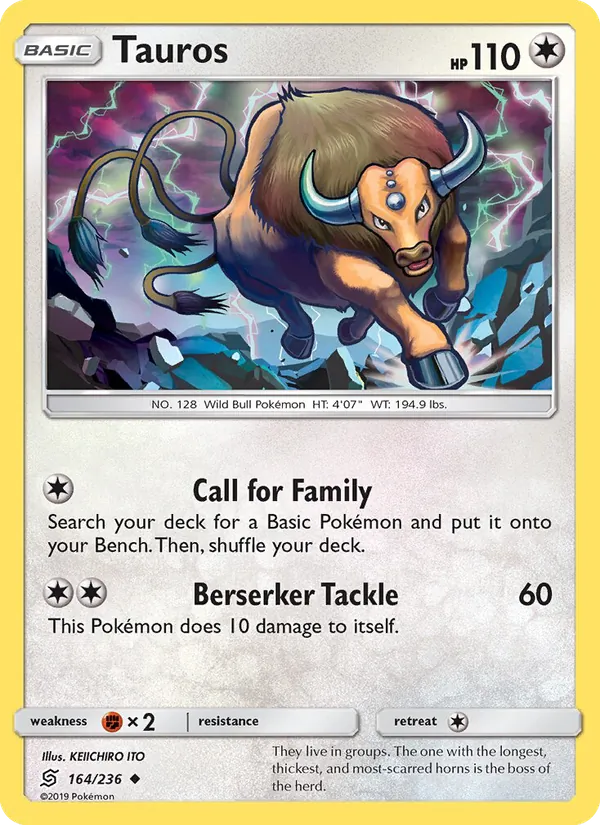 Tauros - Unified Minds Pokemon Card