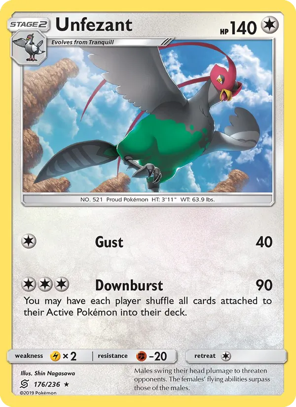 Unfezant - Unified Minds Pokemon Card