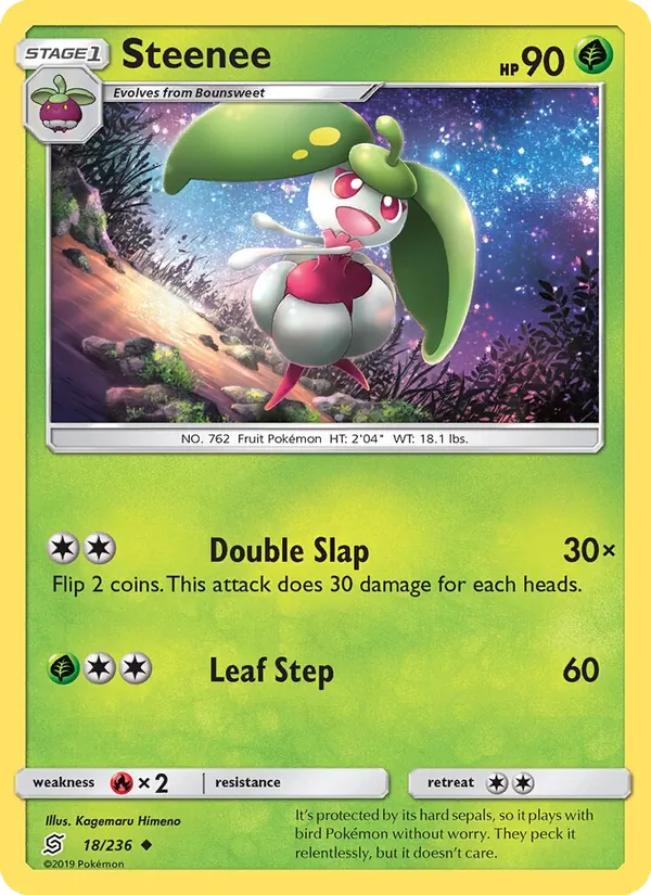 Steenee - Unified Minds Pokemon Card