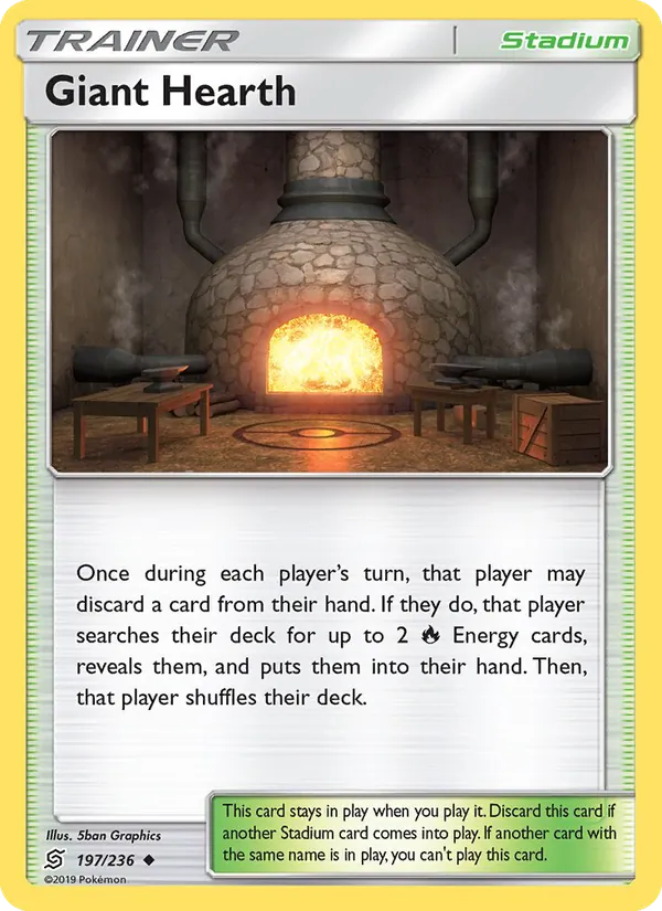Giant Hearth - Unified Minds Pokemon Card