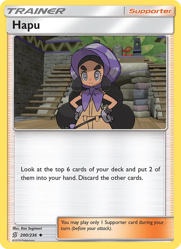 Hapu - Unified Minds Pokemon Card