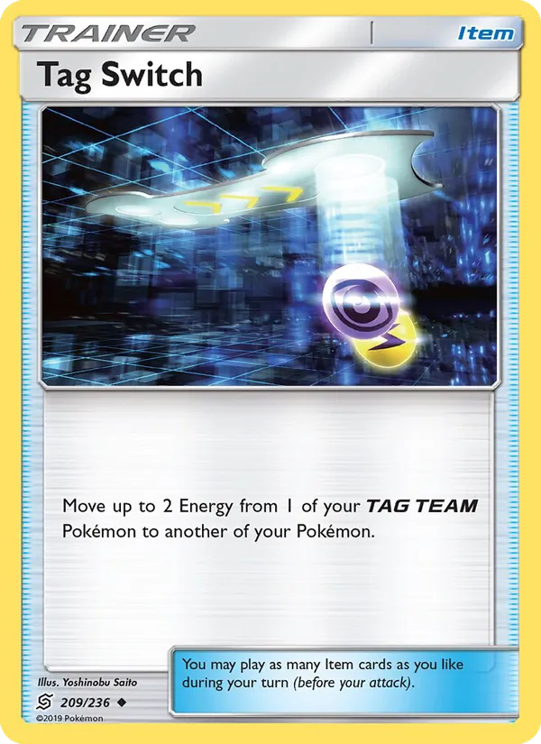Tag Switch - Unified Minds Pokemon Card