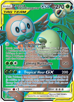 Rowlet & Alolan Exeggutor GX - Unified Minds