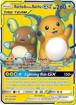 Raichu & Alolan Raichu GX - Unified Minds