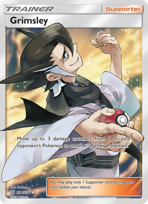 Grimsley - Unified Minds Pokemon Card