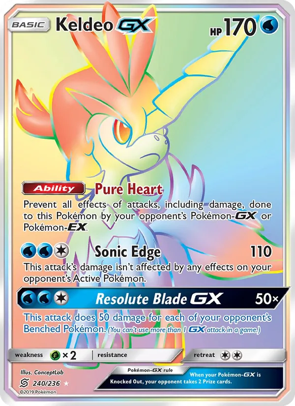 Keldeo GX - Unified Minds Pokemon Card