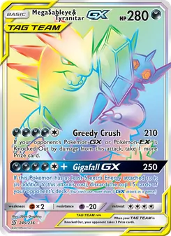 Mega Sableye & Tyranitar GX - Unified Minds
