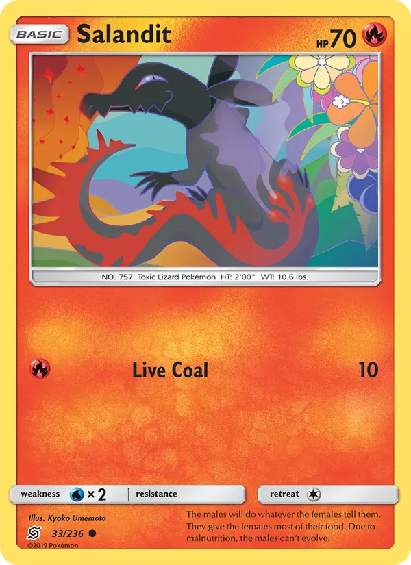 Salandit - Unified Minds Pokemon Card