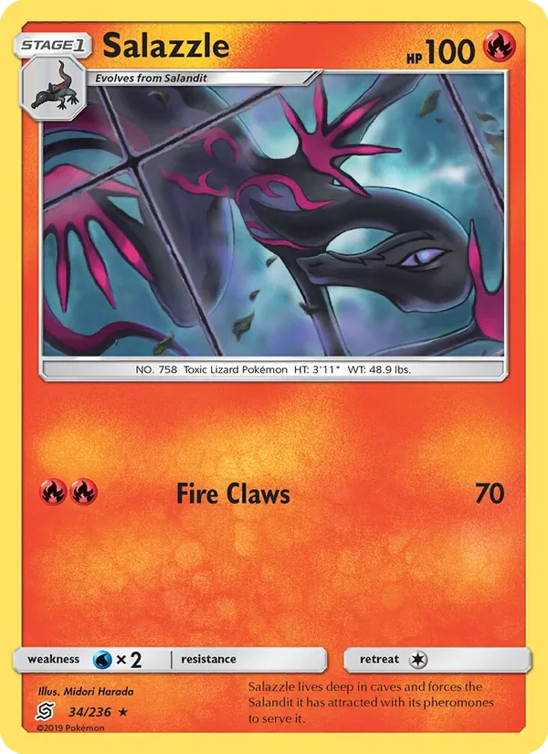 Salazzle - Unified Minds Pokemon Card