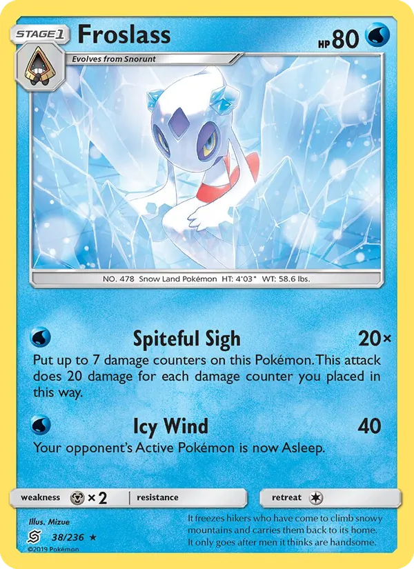 Froslass - Unified Minds Pokemon Card