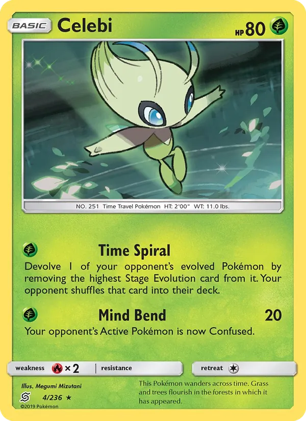 Celebi - Unified Minds Pokemon Card