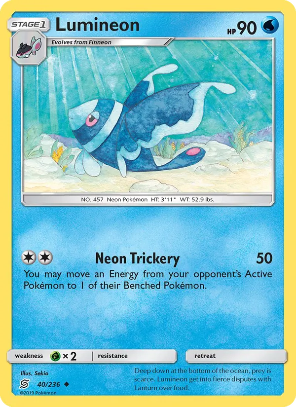 Lumineon - Unified Minds Pokemon Card