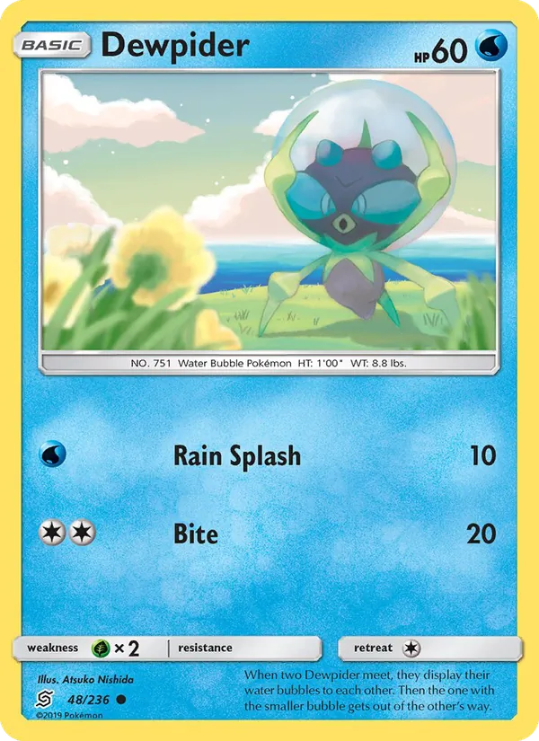Dewpider - Unified Minds Pokemon Card