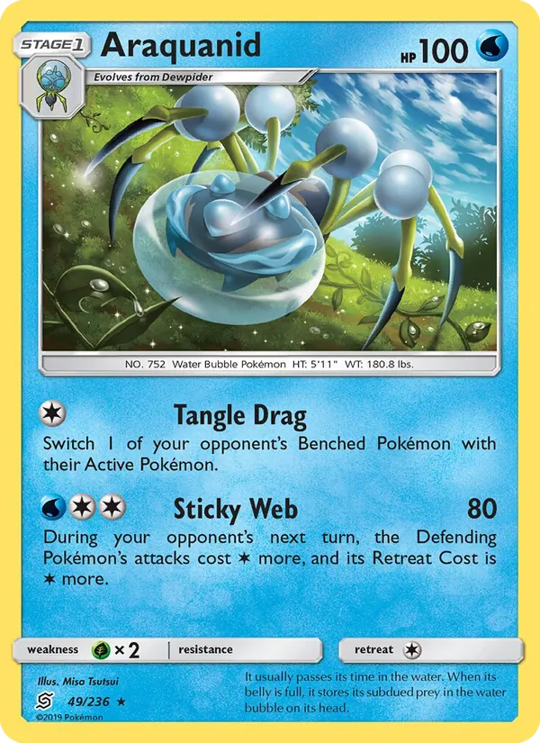 Araquanid - Unified Minds Pokemon Card