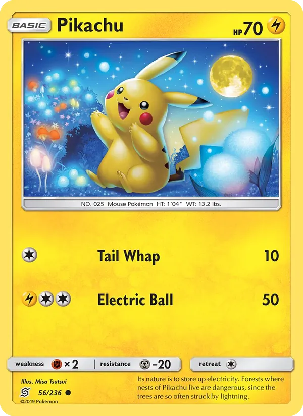 Pikachu - Unified Minds Pokemon Card