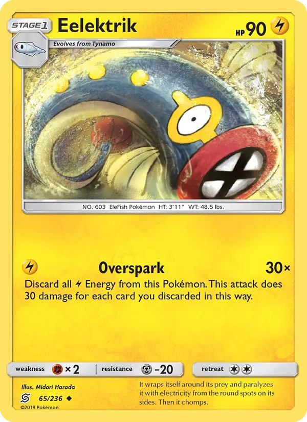 Eelektrik - Unified Minds Pokemon Card