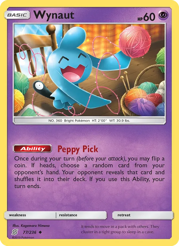 Wynaut - Unified Minds Pokemon Card