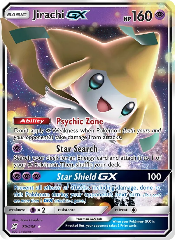 Jirachi GX - Unified Minds Pokemon Card