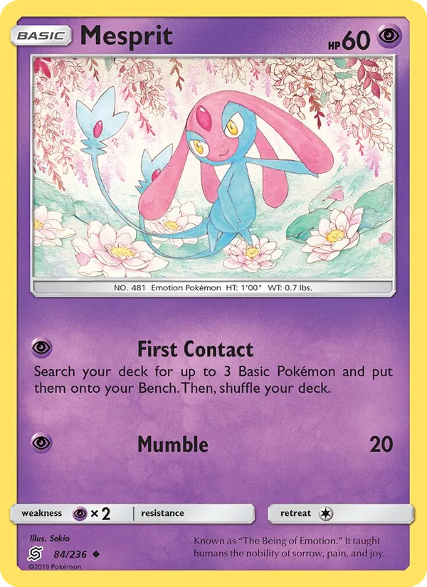 Mesprit - Unified Minds Pokemon Card