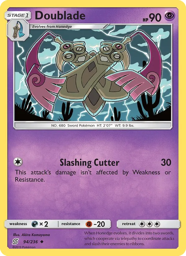 Doublade - Unified Minds Pokemon Card