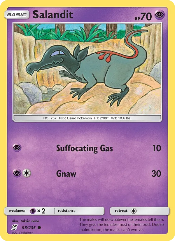 Salandit - Unified Minds Pokemon Card