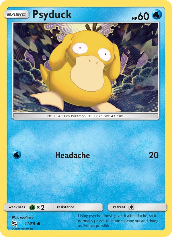 Psyduck - Hidden Fates Pokemon Card
