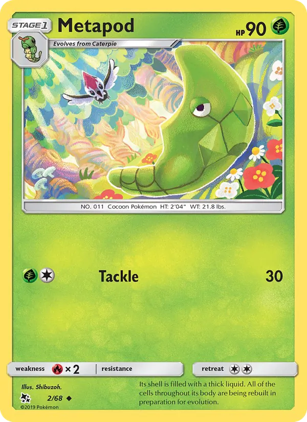 Metapod - Hidden Fates Pokemon Card