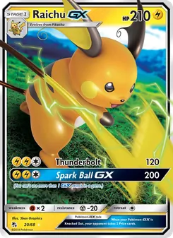 Raichu GX - Hidden Fates
