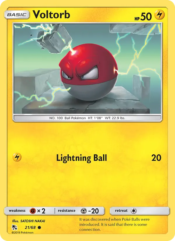 Voltorb - Hidden Fates Pokemon Card