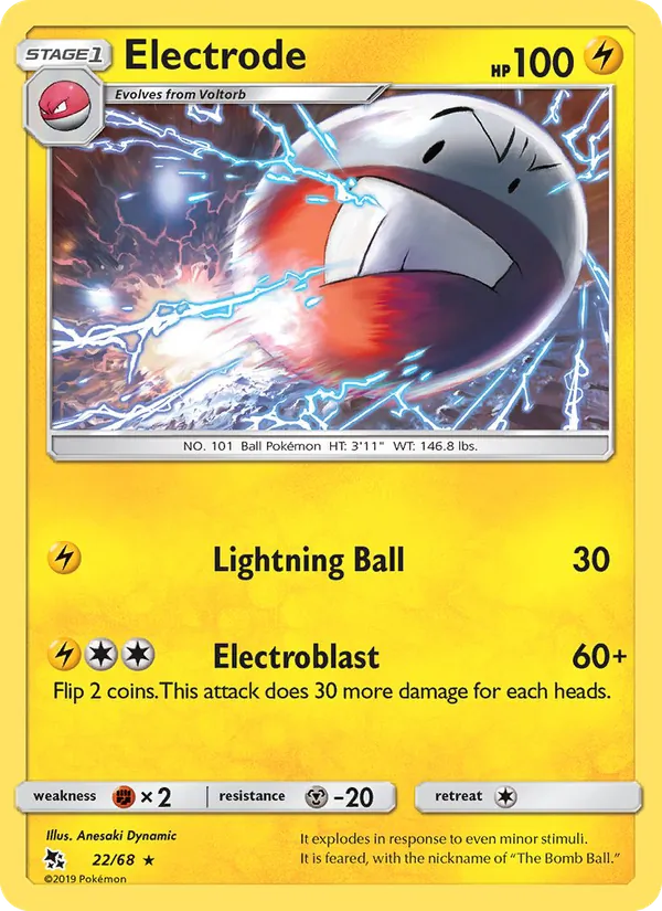 Electrode - Hidden Fates Pokemon Card