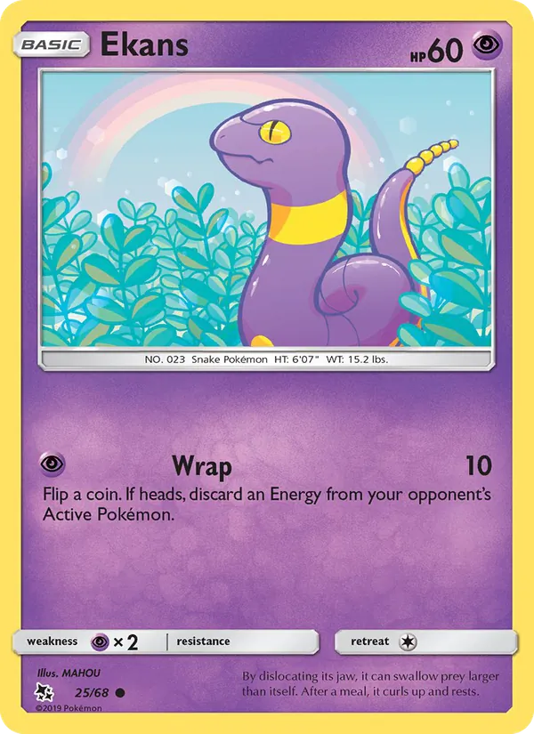 Ekans - Hidden Fates Pokemon Card