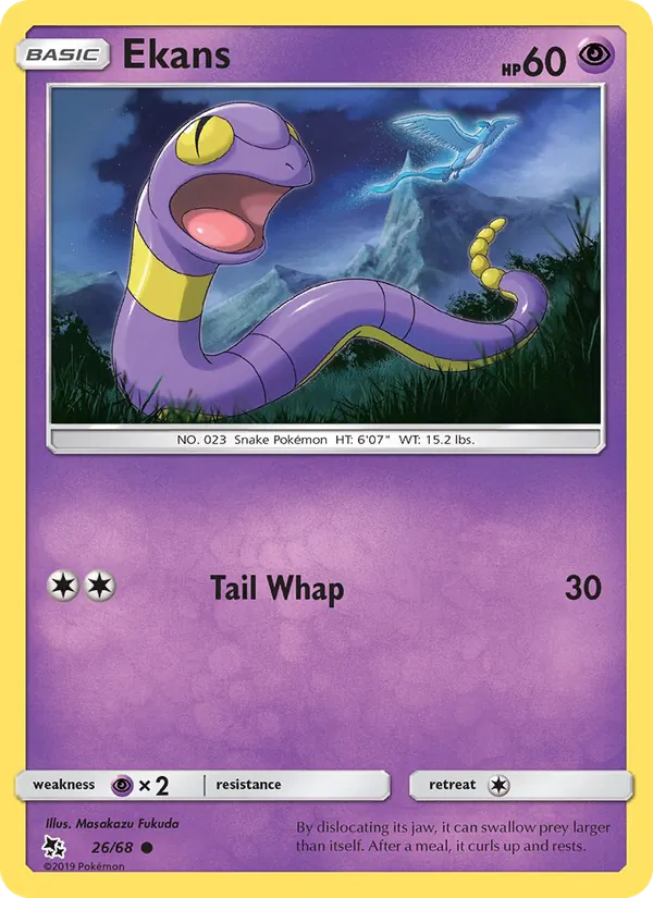 Ekans - Hidden Fates Pokemon Card