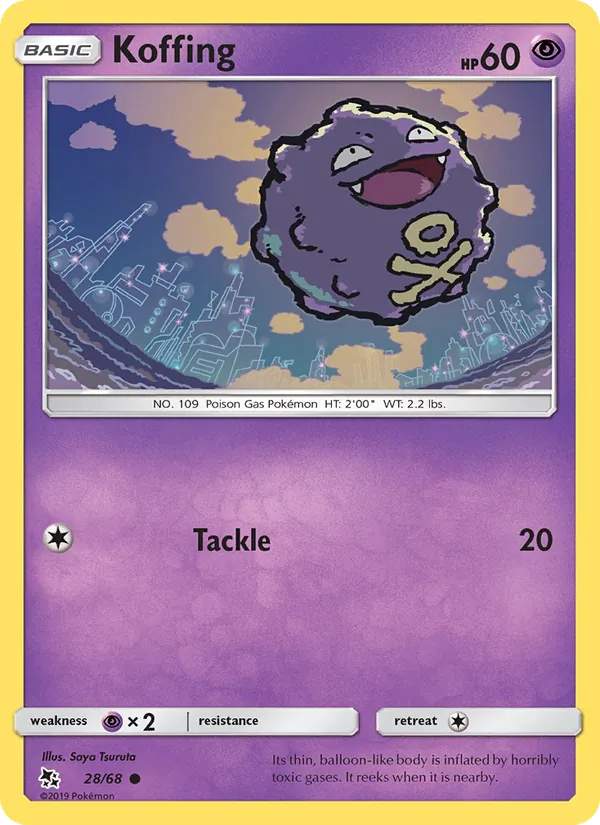 Koffing - Hidden Fates Pokemon Card