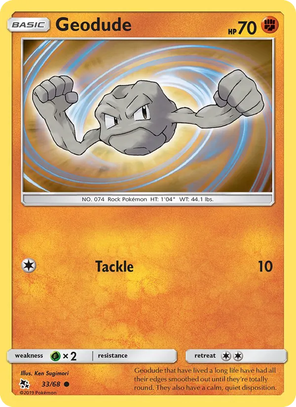 Geodude - Hidden Fates Pokemon Card