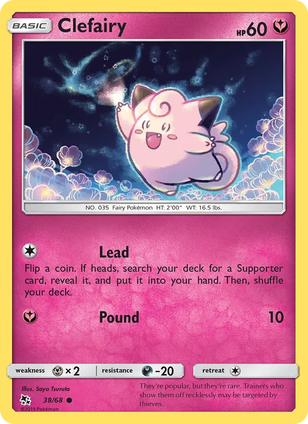 Clefairy - Hidden Fates Pokemon Card