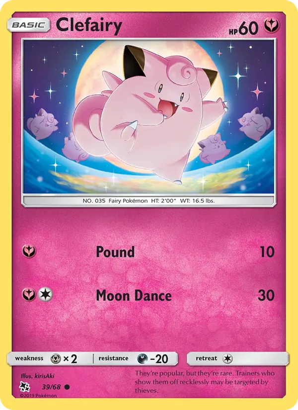 Clefairy - Hidden Fates Pokemon Card