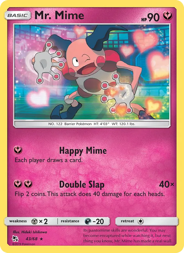 Mr. Mime - Hidden Fates Pokemon Card