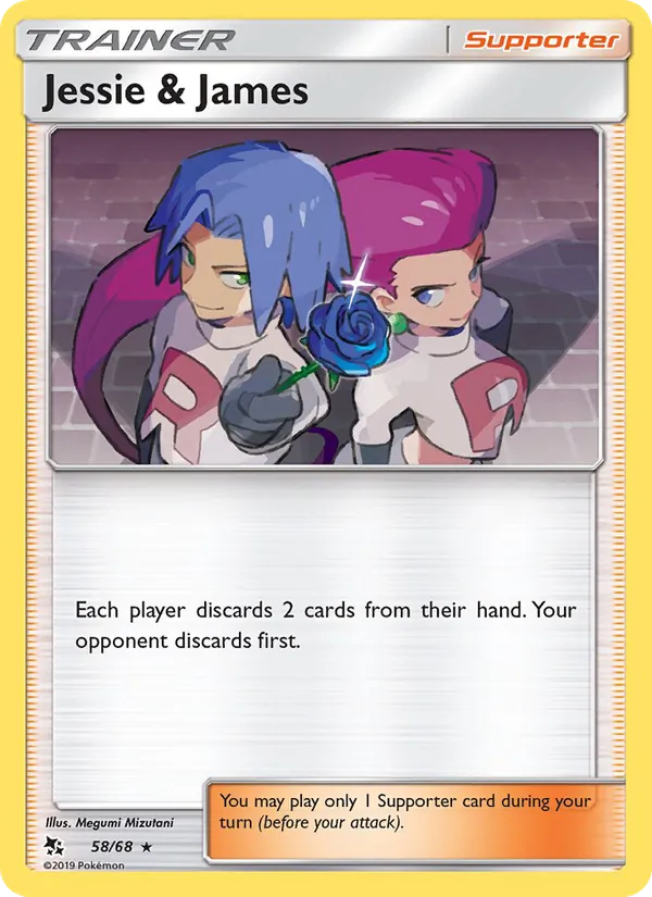 Jessie & James - Hidden Fates Pokemon Card