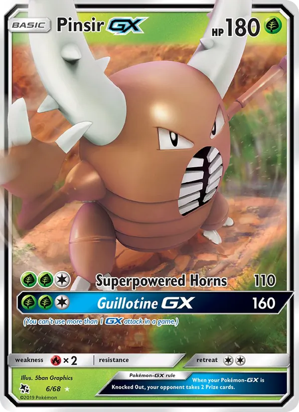 Pinsir GX - Hidden Fates Pokemon Card