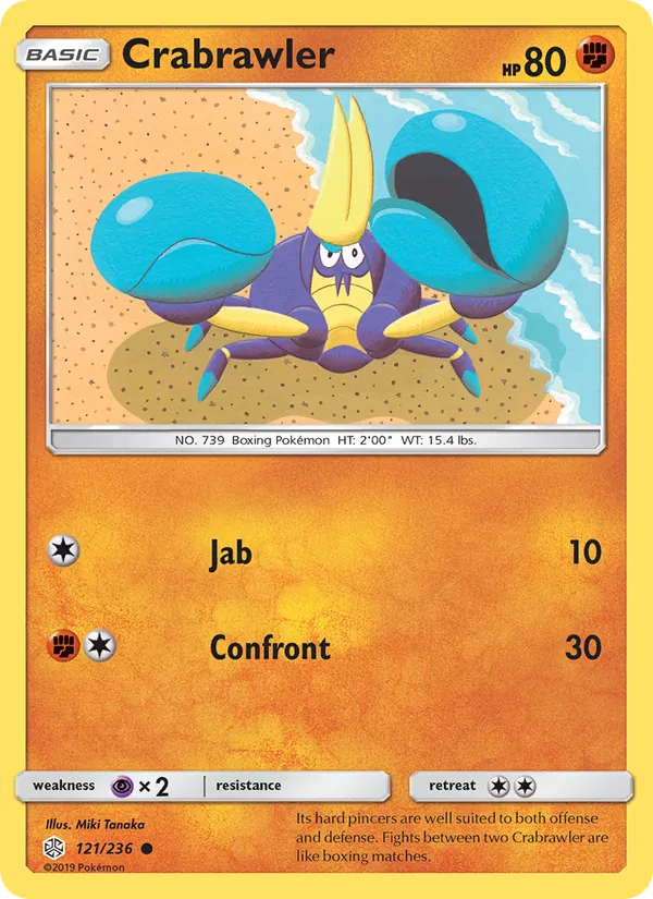 Crabrawler - Cosmic Eclipse Pokemon Card