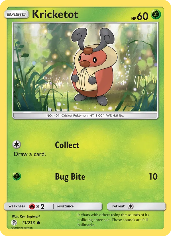 Kricketot - Cosmic Eclipse Pokemon Card