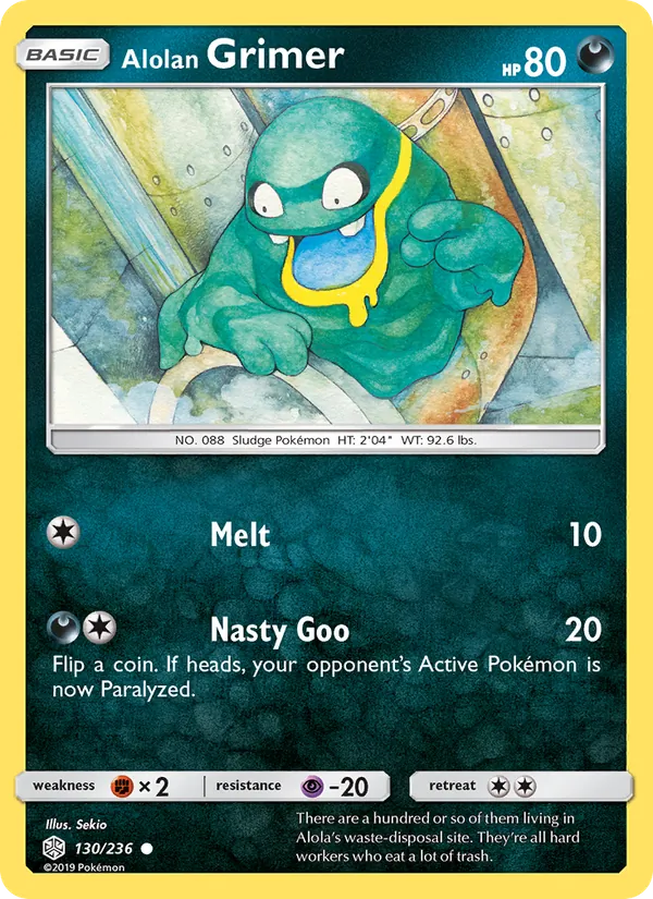 Alolan Grimer - Cosmic Eclipse Pokemon Card
