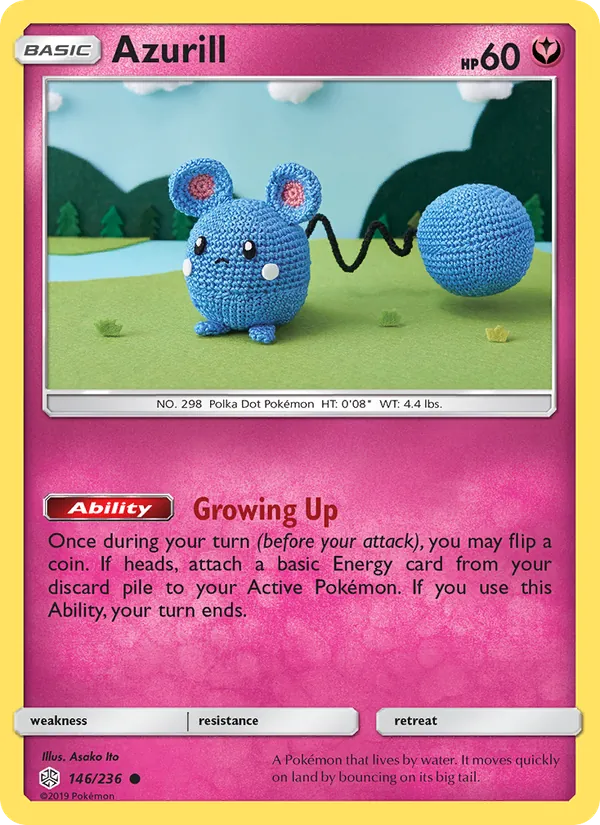 Azurill - Cosmic Eclipse Pokemon Card