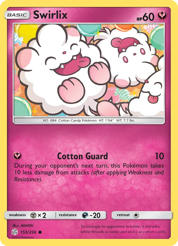 Swirlix - Cosmic Eclipse Pokemon Card